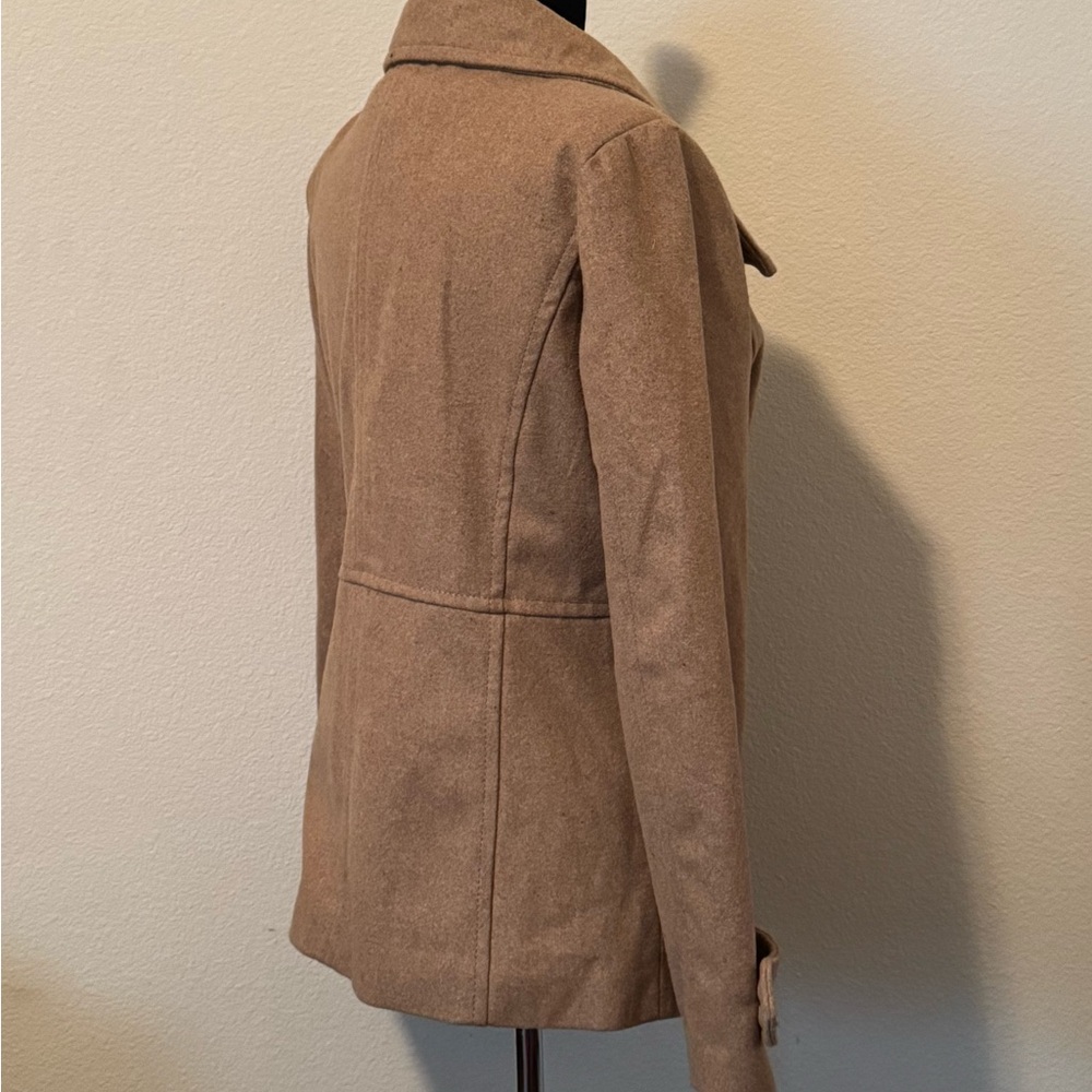 Thread & Supply Camel Double-Breasted Peacoat Medium - Picture 5 of 8